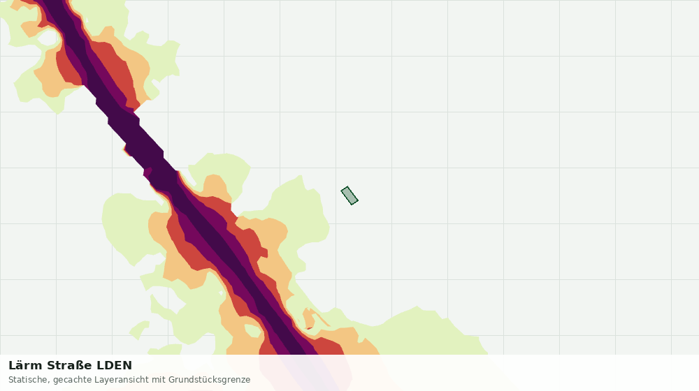 Statische Kartenansicht: Lärm Straße LDEN