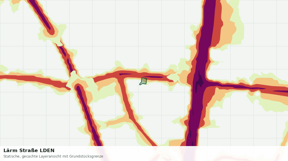 Statische Kartenansicht: Lärm Straße LDEN