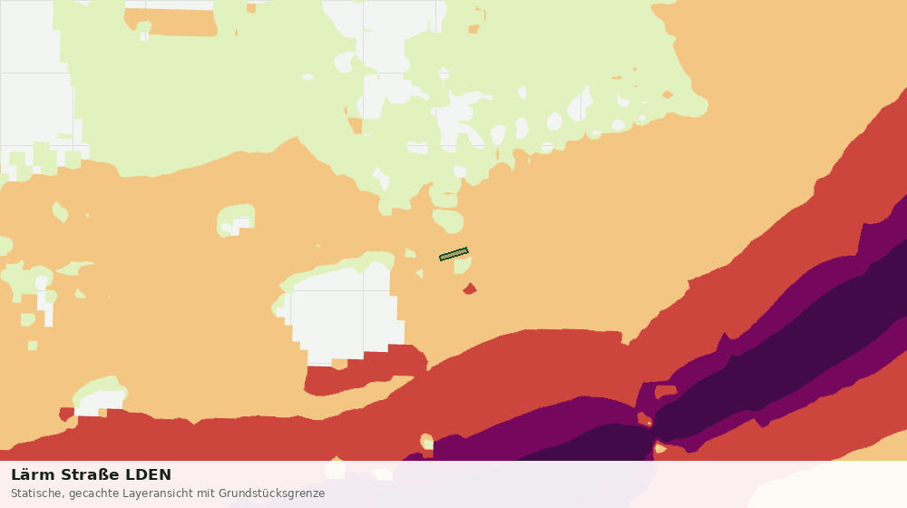 Statische Kartenansicht: Lärm Straße LDEN