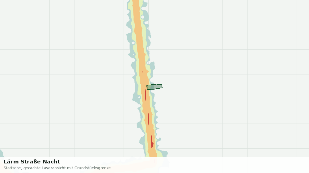 Statische Kartenansicht: Lärm Straße Nacht