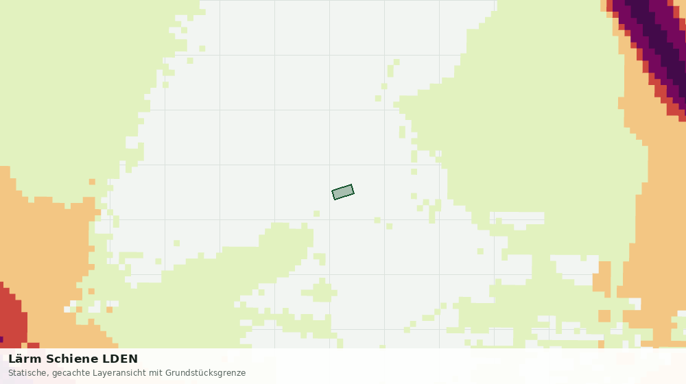 Statische Kartenansicht: Lärm Schiene LDEN