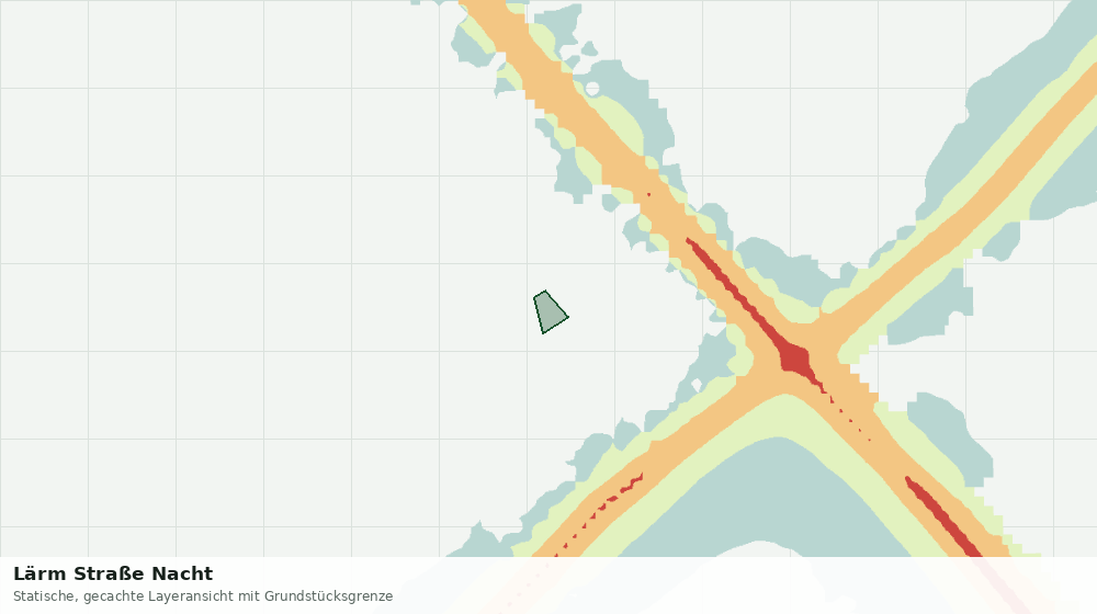 Statische Kartenansicht: Lärm Straße Nacht
