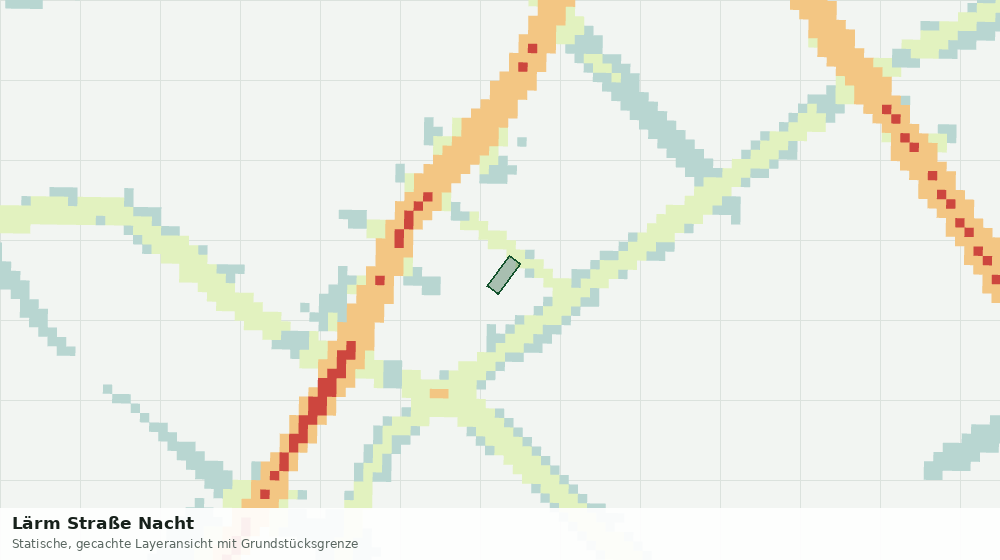 Statische Kartenansicht: Lärm Straße Nacht