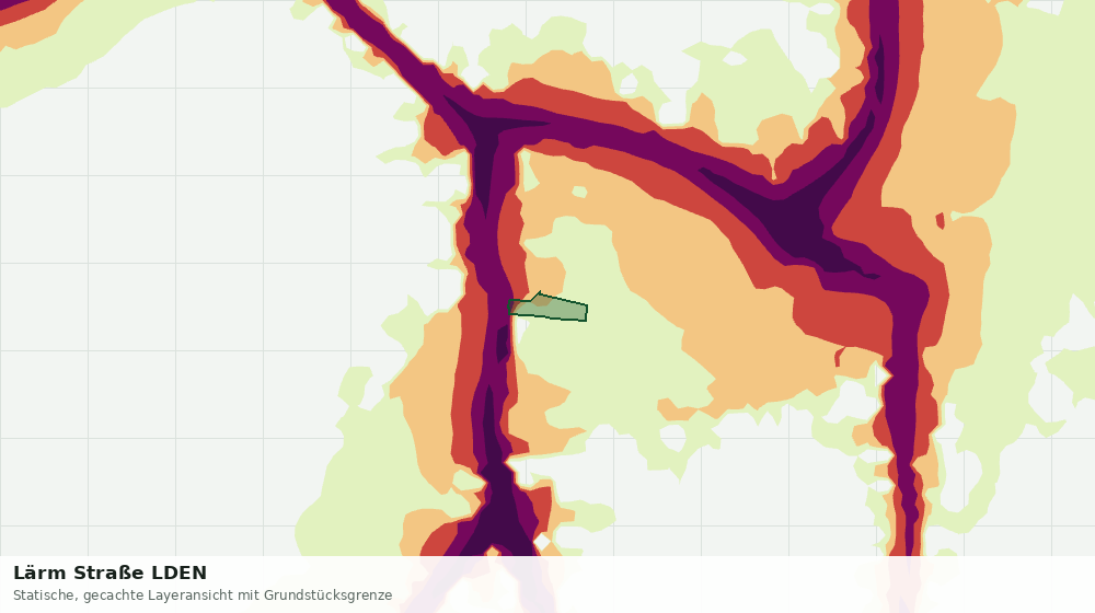 Statische Kartenansicht: Lärm Straße LDEN