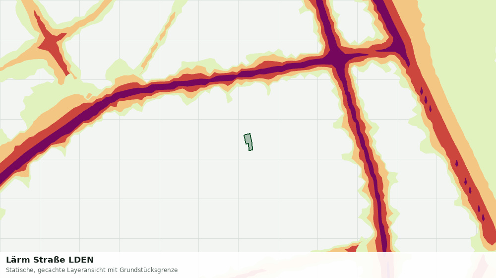 Statische Kartenansicht: Lärm Straße LDEN