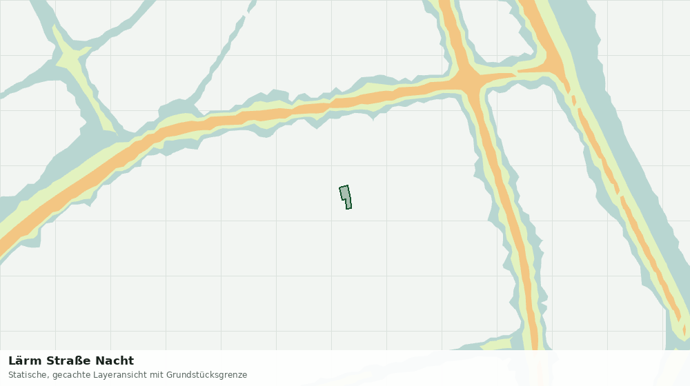 Statische Kartenansicht: Lärm Straße Nacht
