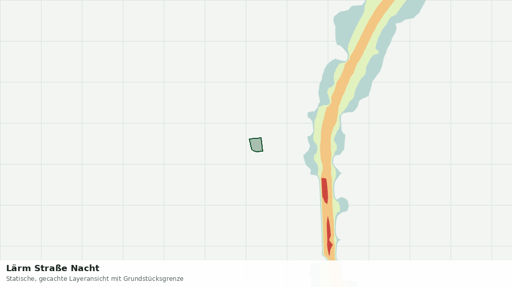 Statische Kartenansicht: Lärm Straße Nacht