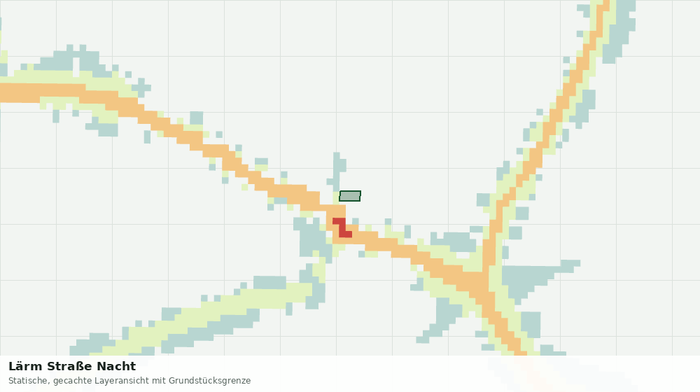 Statische Kartenansicht: Lärm Straße Nacht