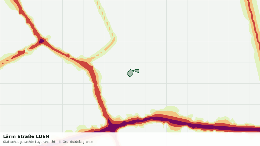 Statische Kartenansicht: Lärm Straße LDEN