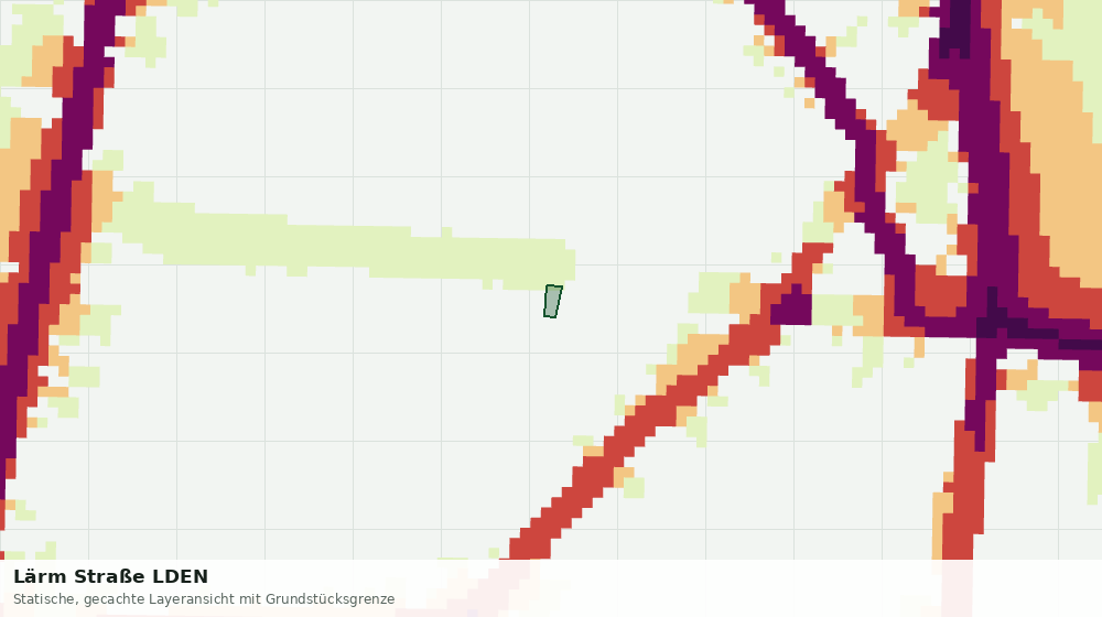 Statische Kartenansicht: Lärm Straße LDEN