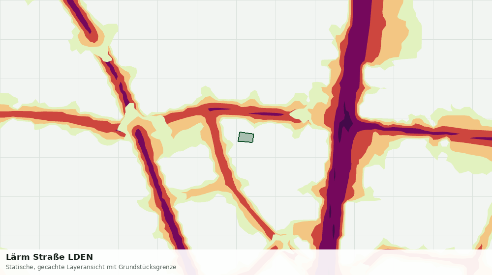 Statische Kartenansicht: Lärm Straße LDEN