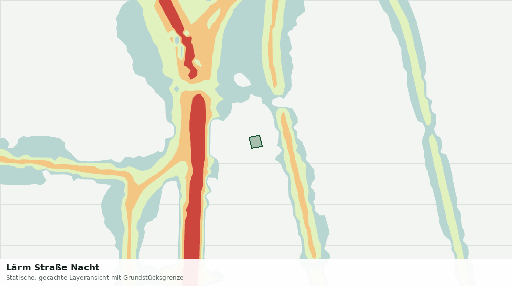 Statische Kartenansicht: Lärm Straße Nacht