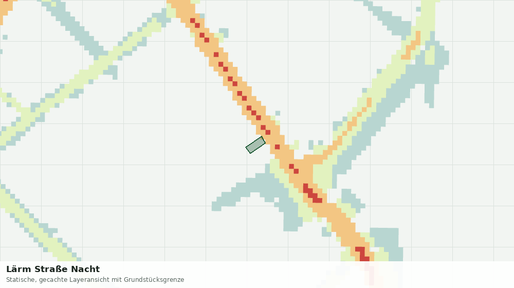Statische Kartenansicht: Lärm Straße Nacht