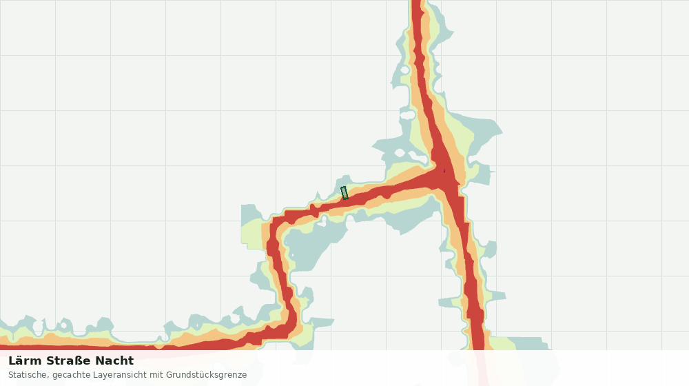 Statische Kartenansicht: Lärm Straße Nacht