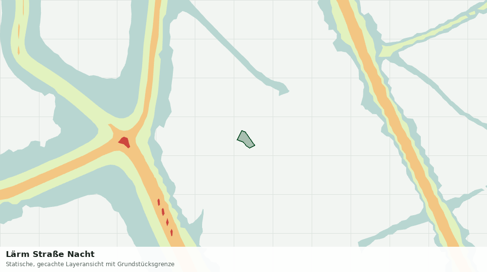 Statische Kartenansicht: Lärm Straße Nacht