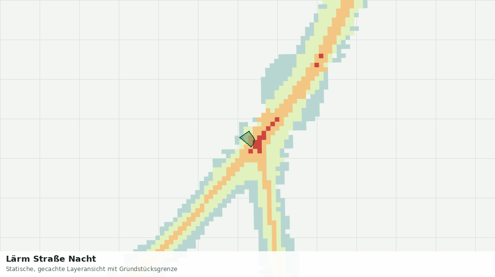 Statische Kartenansicht: Lärm Straße Nacht
