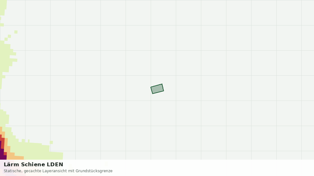 Statische Kartenansicht: Lärm Schiene LDEN