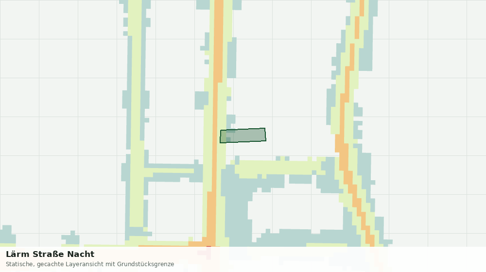 Statische Kartenansicht: Lärm Straße Nacht