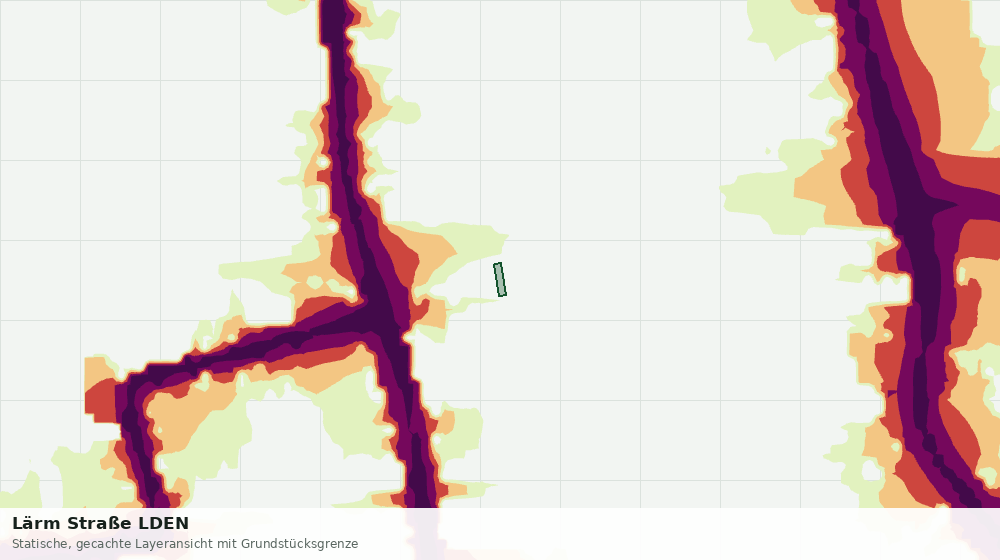 Statische Kartenansicht: Lärm Straße LDEN