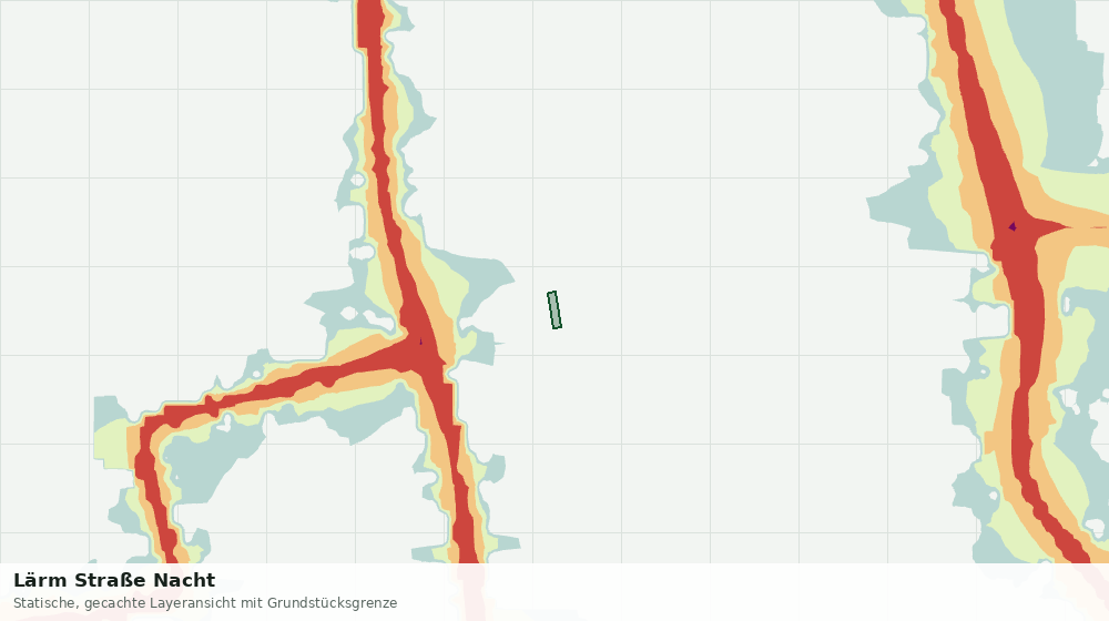 Statische Kartenansicht: Lärm Straße Nacht