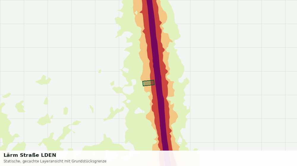 Statische Kartenansicht: Lärm Straße LDEN