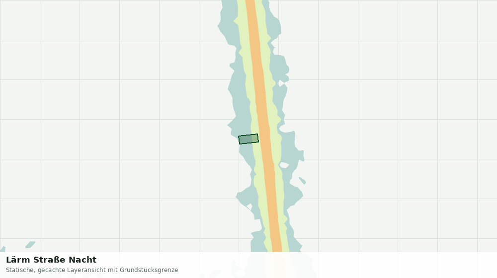 Statische Kartenansicht: Lärm Straße Nacht