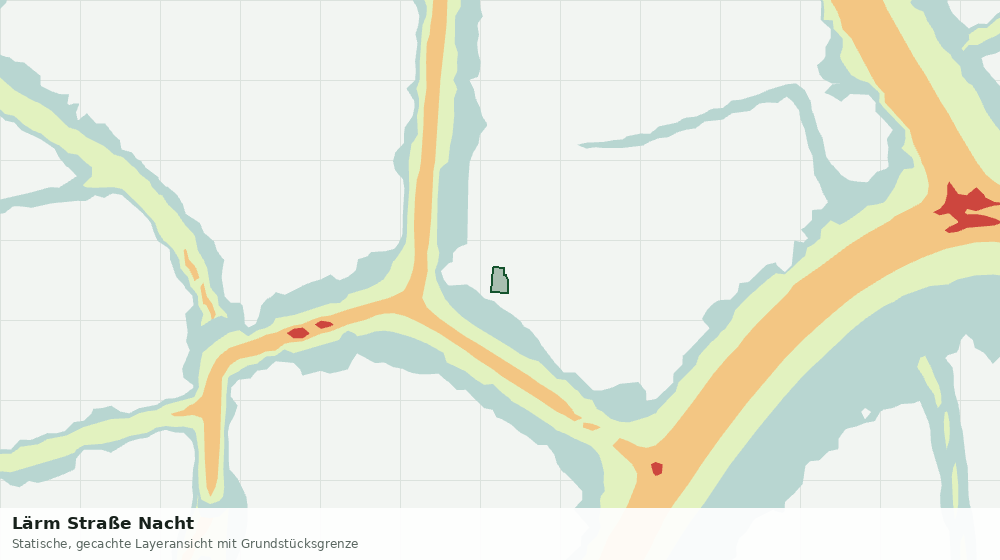 Statische Kartenansicht: Lärm Straße Nacht