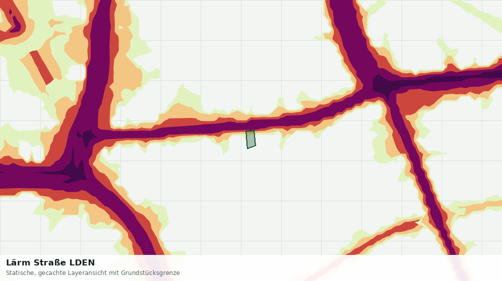 Statische Kartenansicht: Lärm Straße LDEN