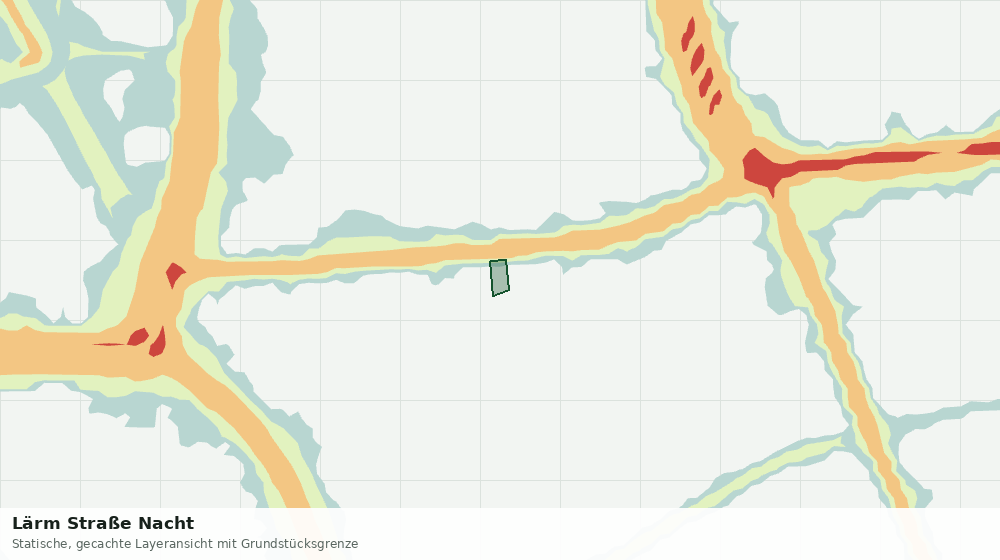 Statische Kartenansicht: Lärm Straße Nacht