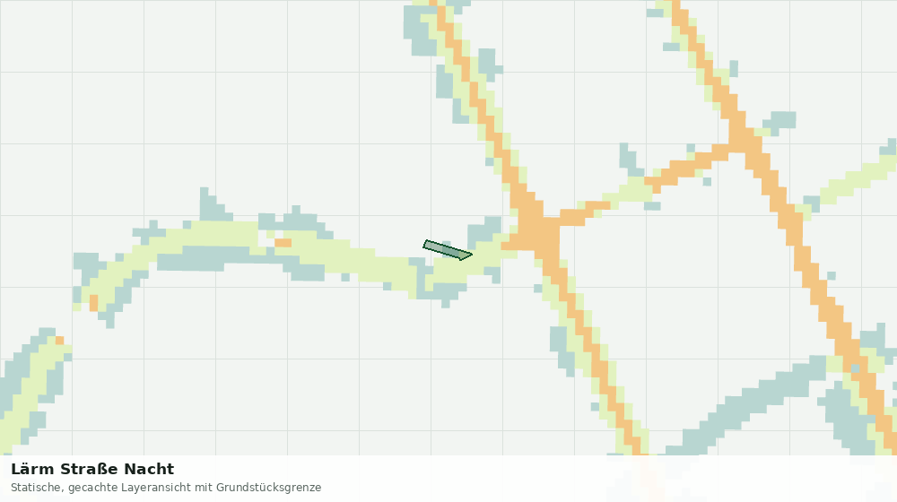 Statische Kartenansicht: Lärm Straße Nacht
