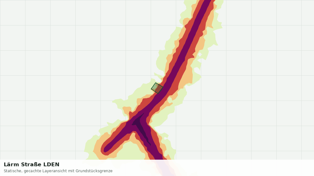 Statische Kartenansicht: Lärm Straße LDEN