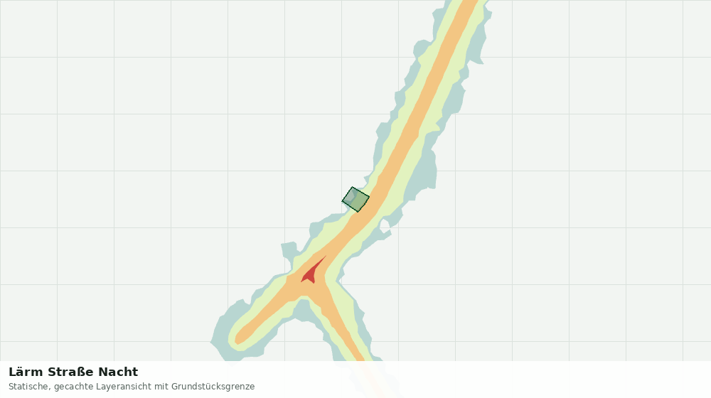 Statische Kartenansicht: Lärm Straße Nacht