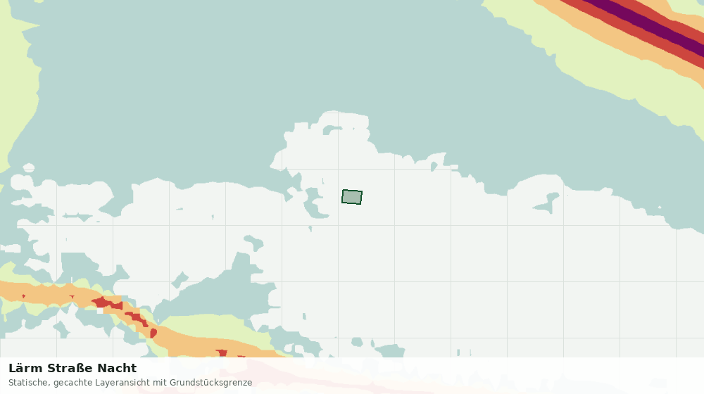 Statische Kartenansicht: Lärm Straße Nacht