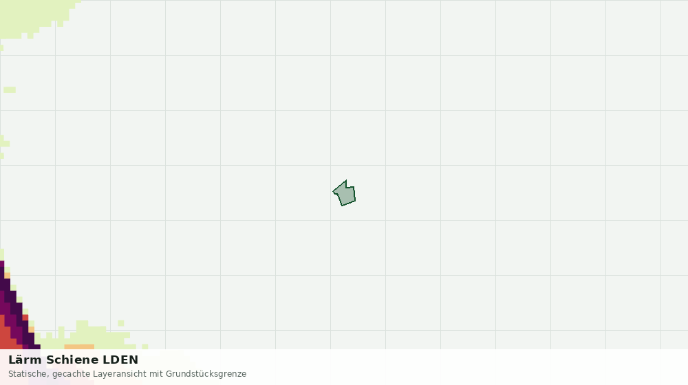 Statische Kartenansicht: Lärm Schiene LDEN