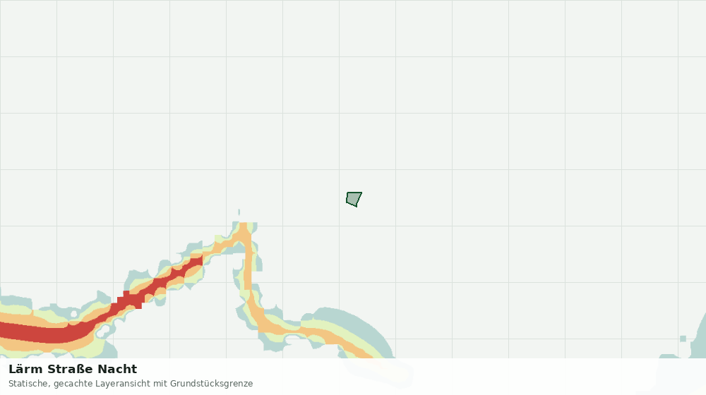 Statische Kartenansicht: Lärm Straße Nacht
