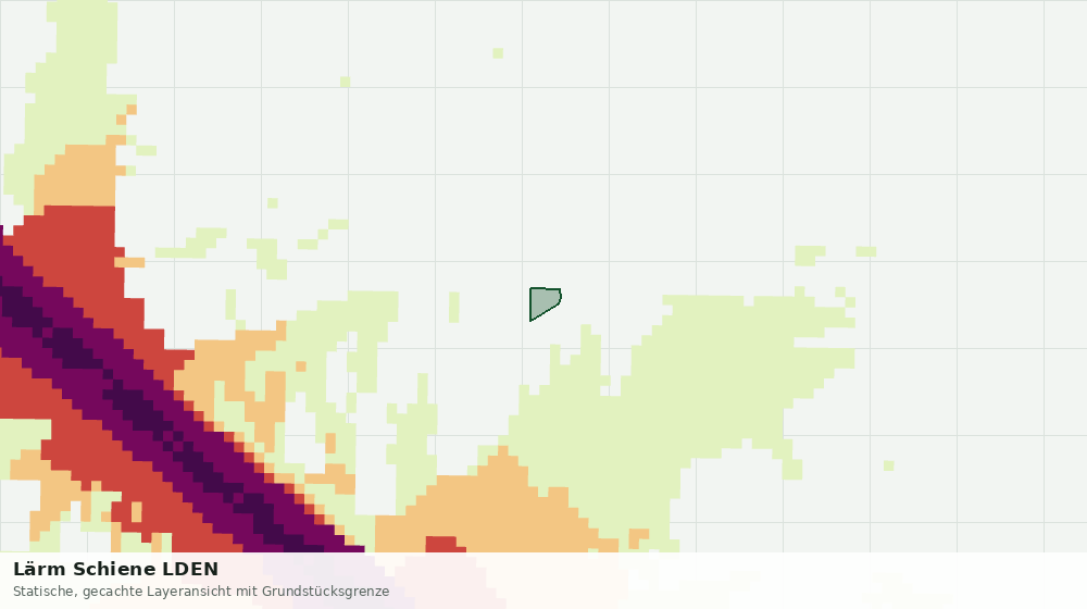 Statische Kartenansicht: Lärm Schiene LDEN