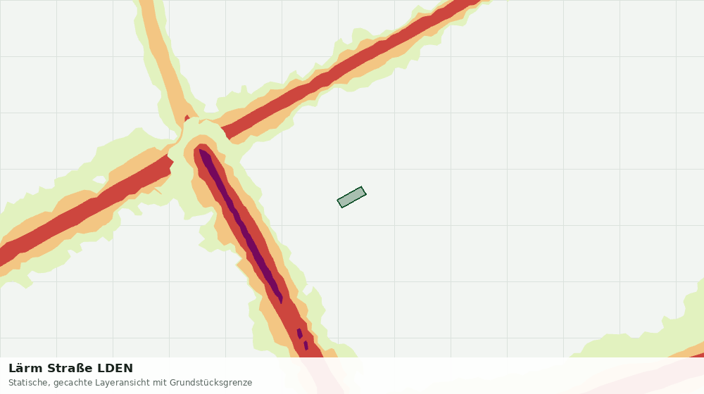 Statische Kartenansicht: Lärm Straße LDEN