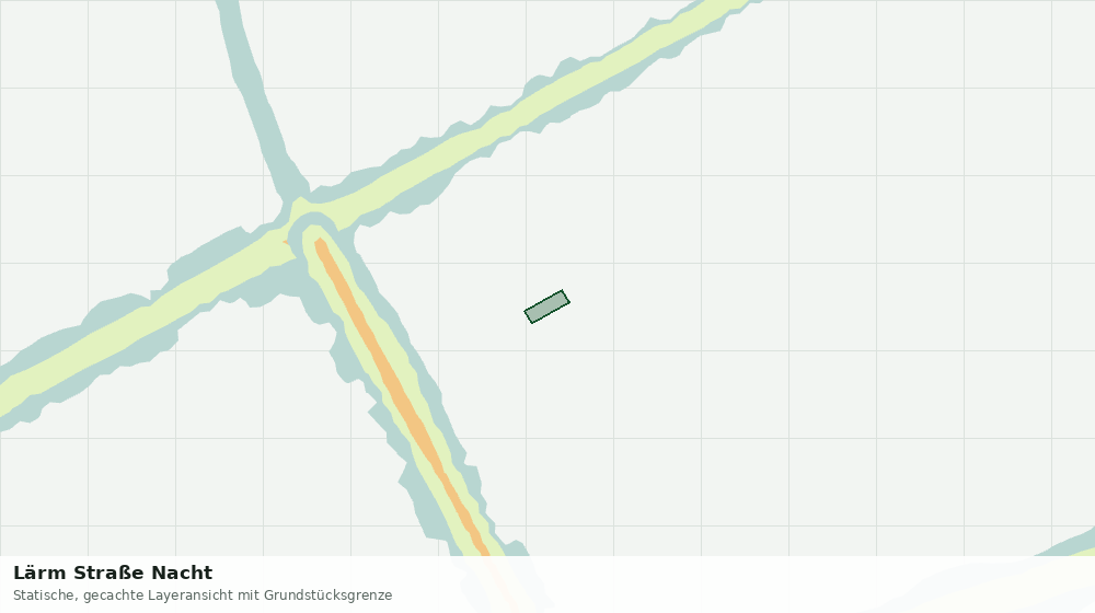 Statische Kartenansicht: Lärm Straße Nacht
