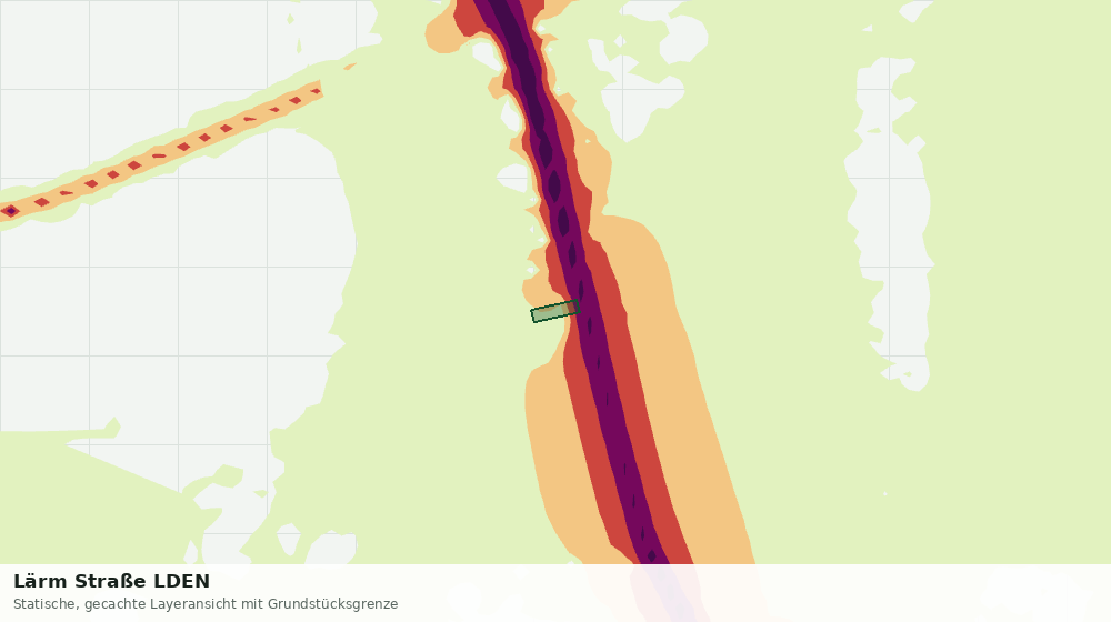 Statische Kartenansicht: Lärm Straße LDEN