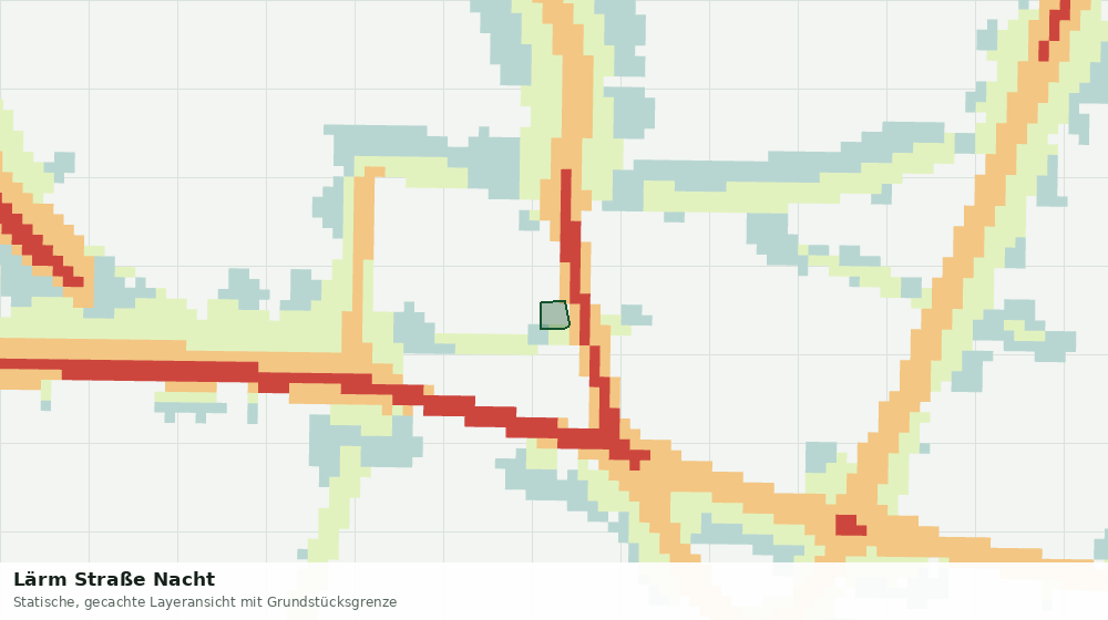 Statische Kartenansicht: Lärm Straße Nacht