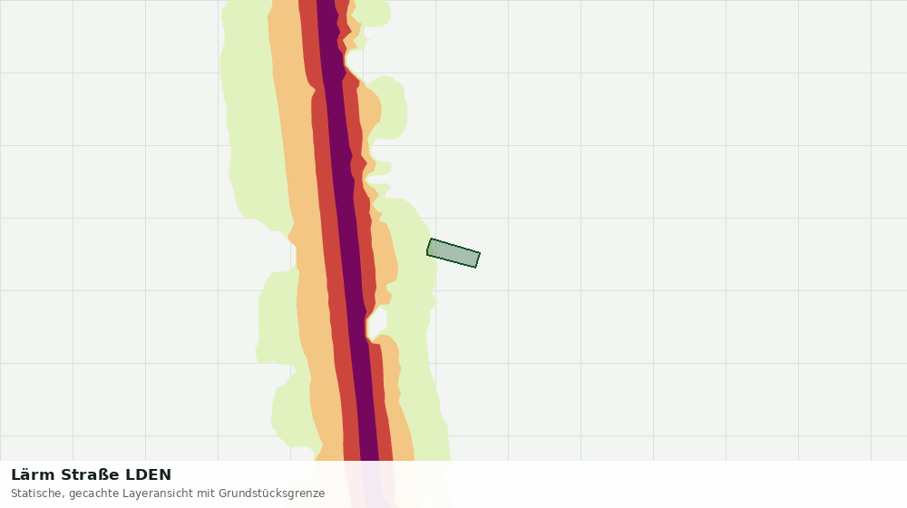 Statische Kartenansicht: Lärm Straße LDEN