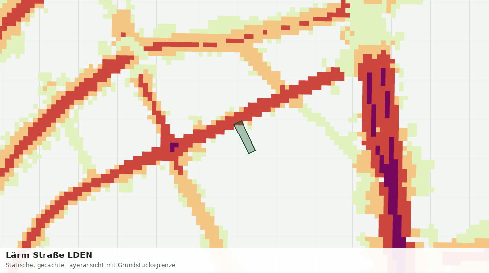 Statische Kartenansicht: Lärm Straße LDEN