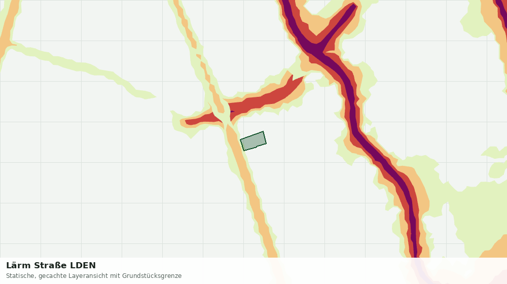 Statische Kartenansicht: Lärm Straße LDEN