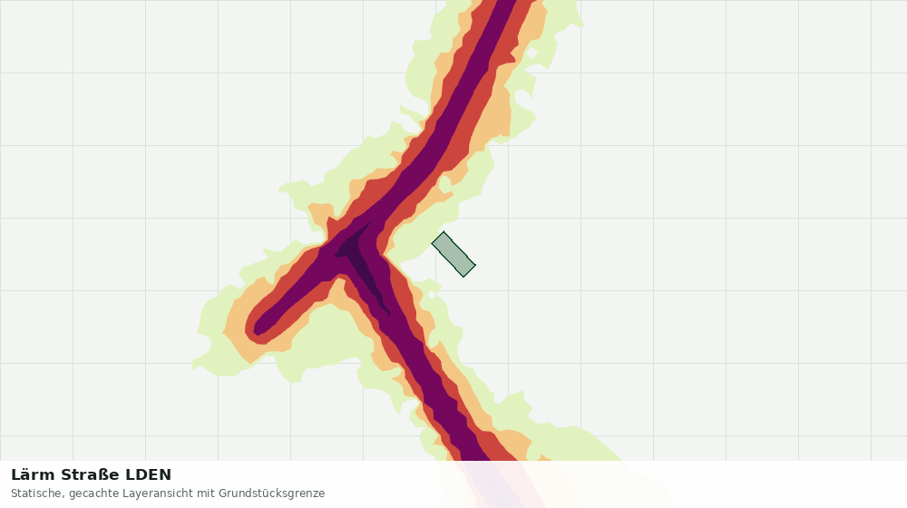 Statische Kartenansicht: Lärm Straße LDEN