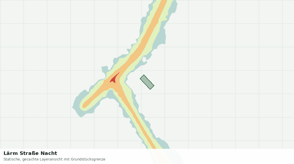 Statische Kartenansicht: Lärm Straße Nacht