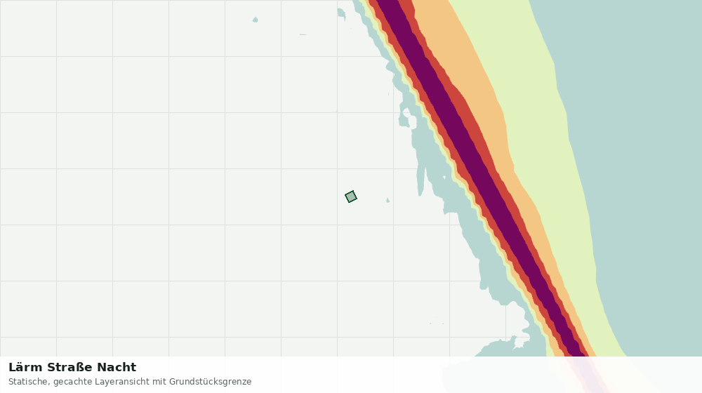 Statische Kartenansicht: Lärm Straße Nacht