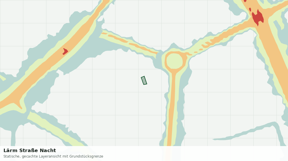 Statische Kartenansicht: Lärm Straße Nacht