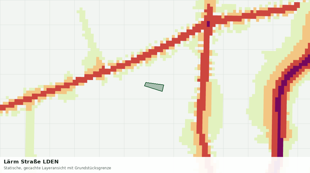 Statische Kartenansicht: Lärm Straße LDEN