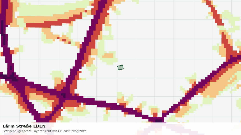 Statische Kartenansicht: Lärm Straße LDEN