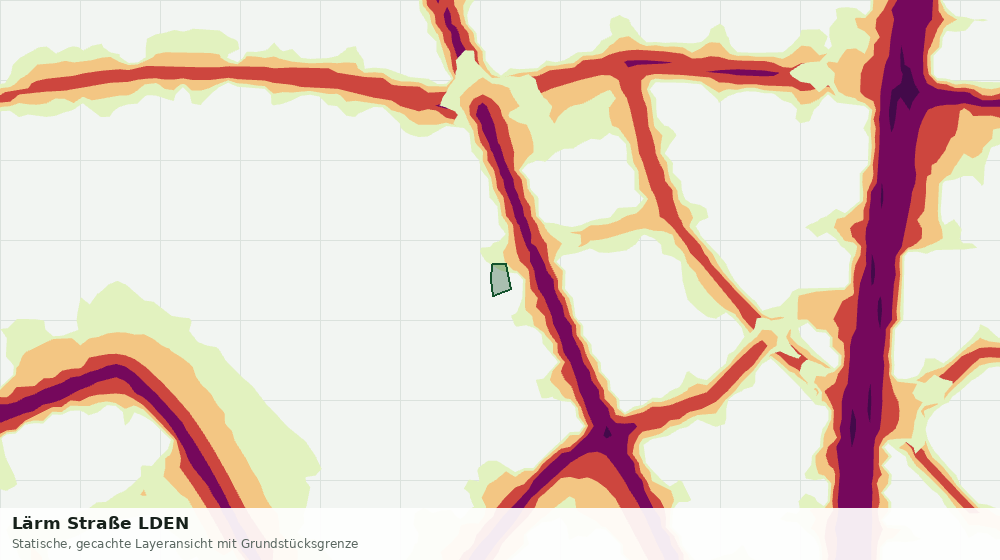 Statische Kartenansicht: Lärm Straße LDEN